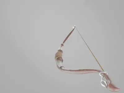 3D Bow LOWPOLY Low-poly 3D model