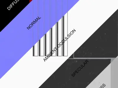 ToolBox tool cabinet with drawers Low-poly 3D model