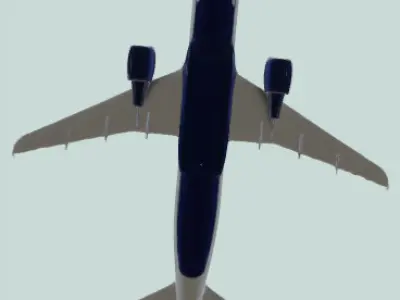 Commercial Airplane Model 3D print model