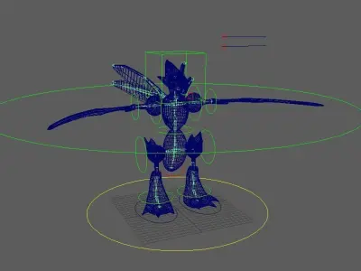 Scyther POKEMON Low-poly 3D model
