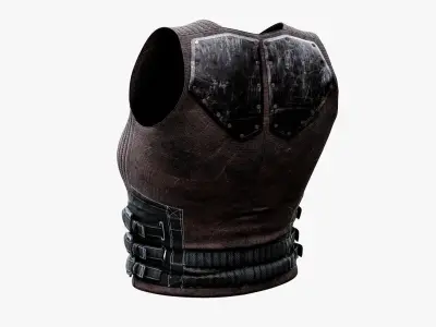 Military Tactical Vest Low-poly 3D model