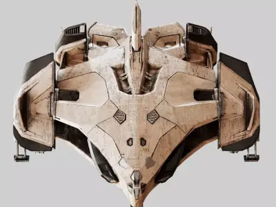 Sci-Fi Shuttle Ship 3D model