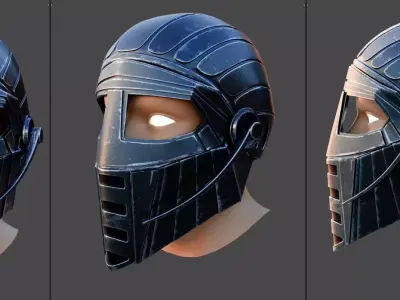 Cyber Aria Helmet   CAH 3D model
