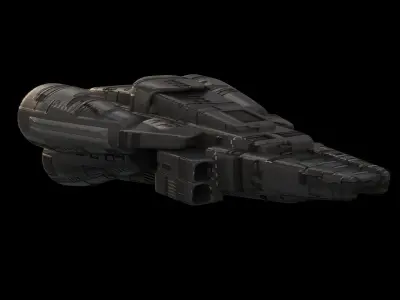 Starship Low-poly 3D model