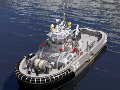  Tugboat   3D model