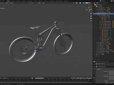 Mountain bike MTB bicycle 3D model