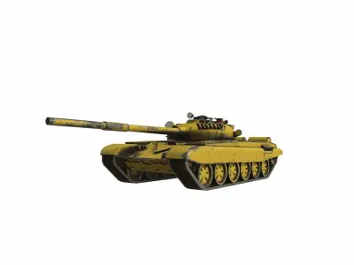 T-72 Soviet Main Battle Tank Low-poly PBR Low-poly 3D model