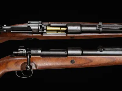 Mauser Kar98k  Low-poly 3D model