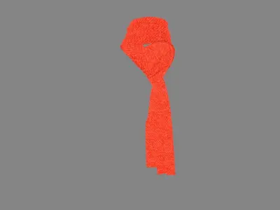 Dress collars scarves and necklaces decorated 3d models 3D model 5