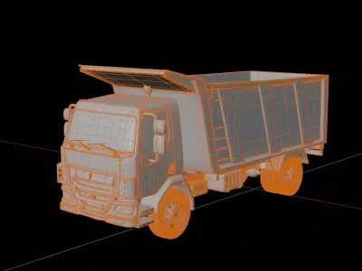 Kenworth K370 Tipper Truck 3D model