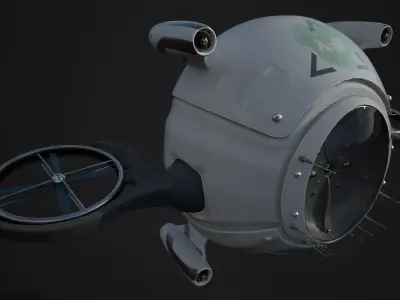 Drone  3D Model PBR 2k textures Low-poly 3D model