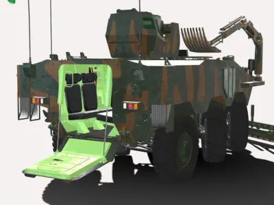 VBT IVECO GUARANI LIMPADOR DE MINAS Low-poly 3D model