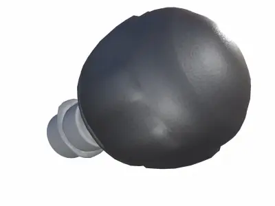 Industrial Knob Low-poly 3D model buy