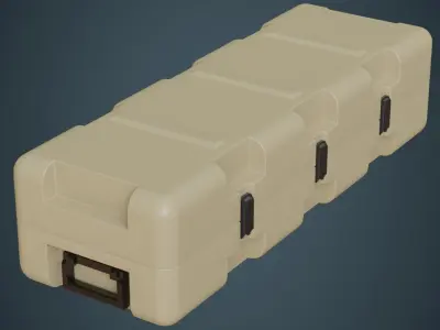 Military Case 3A Low-poly 3D model