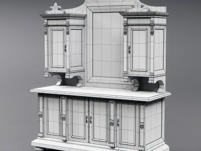 ancient dresser 3D model