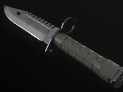 M9 Bayonet Low-poly 3D model purchase