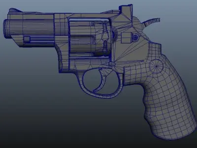 revolver 3D model 16