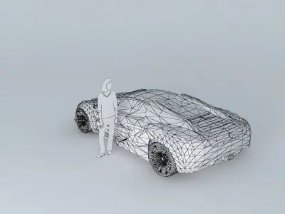 Luxury sports car  Free 3D model