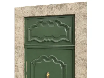 Entrance classic door 127 3D model