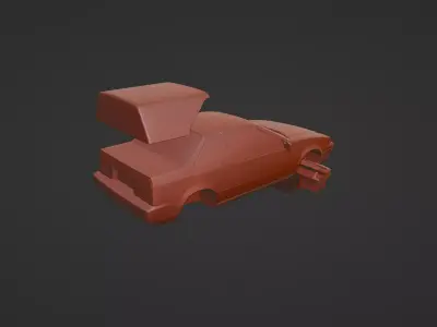 1986 Nissan EXA Pular N13 Low-poly 3D model