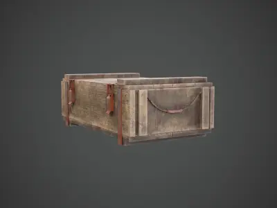 Realistic Military Loot Crate - AAA Asset Low-poly 3D model