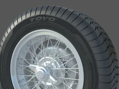 wheel Rim Tire 16 3D model