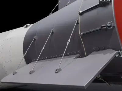 RDS-220 Tsar Bomba Hydrogen Bomb 3D model