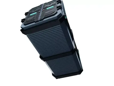 Sci-Fi Cargo Container Low-poly 3D model purchase