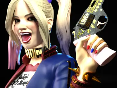 Harley Quinn Tested and Ready For Printing 3D print model