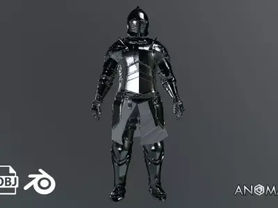 knight Low-poly 3D model purchase