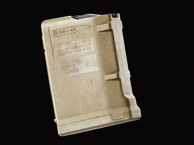 Magpul Pmag 10 Low-poly 3D model