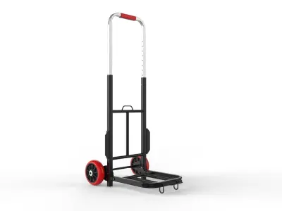 Cart Storage Red 3D model