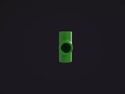 Tee Joint Connector 3D model