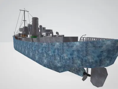 sea ship 3D model