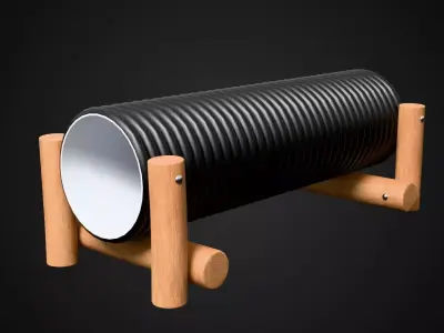 Crawl Tunnel Low-poly 3D model