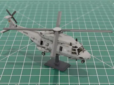 NH90 Naval Helicopter 3D Print  3D print model