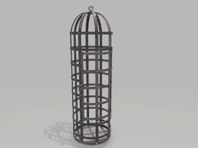 Metal Cage 1 Low-poly 3D model