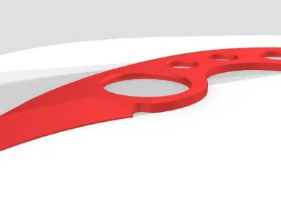 TACTIC KNIFE GRIFFIN EDITION Low-poly 3D model