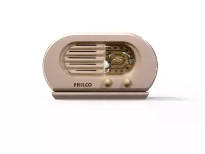 Old Radio 5  maresal3d Low-poly 3D model