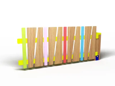 Playground decorative fence  3D model
