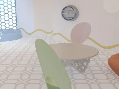 Science Fiction Futuristic Interior 3D model