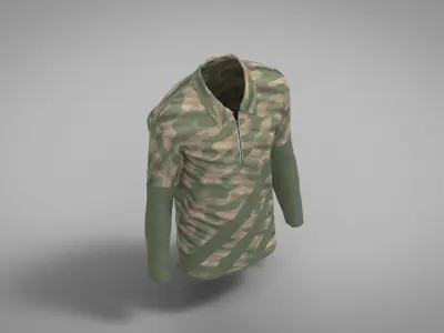 Military Outfit - T-shirt Low-poly 3D model