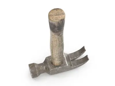 Old Hammer Low-poly 3D model 2