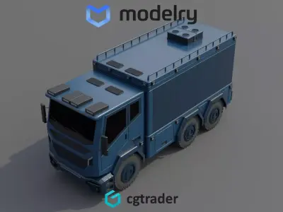 Utility Truck 3D model by OK3D