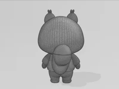 Anthropomorphic Squirrel Character 3D model
