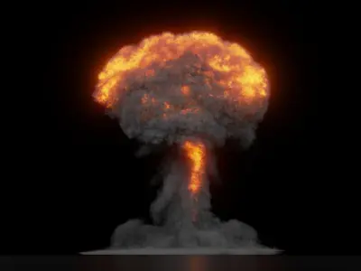 High Resolution Nuclear Explosion 3D model
