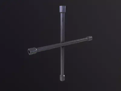 Lug Wrench 3D Model Low-poly 3D model