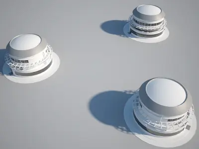 Industrial Building 05 Low-poly 3D model