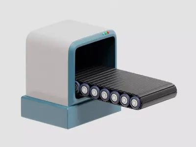 Conveyor Belt Low-poly 3D model purchase
