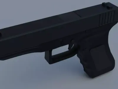 3d model Glock 18 Low-poly 3D model